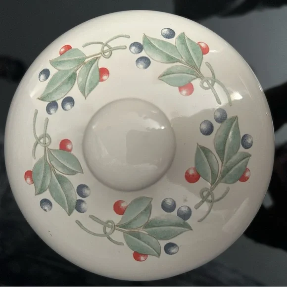 Corelle Abundance Fruit Patterned Cookie Jar with Lid - Picture 7 of 7